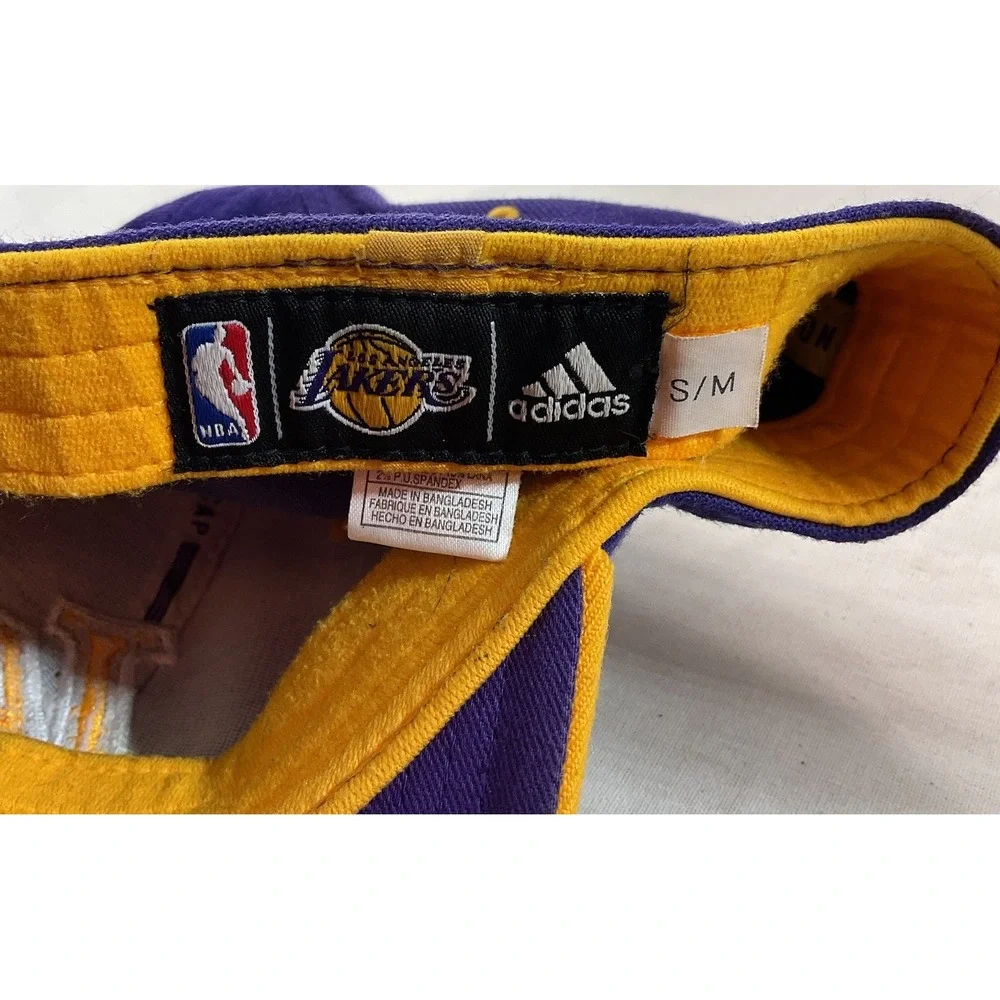 Vintage Los Angeles Lakers Adidas Fitted Hat-‎ Purple/Gold- S/M
